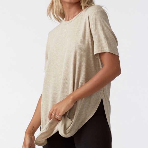 Joah Brown Tops - JOAH BROWN• LIVE IN SLOUCHY RIB TEE